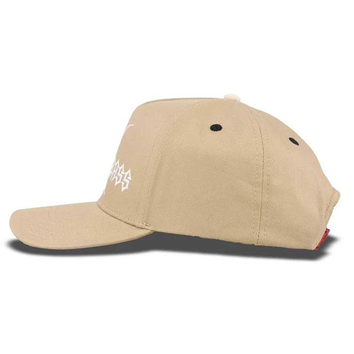 Yellowish Creative Moon Flat Embroidery Baseball Cap