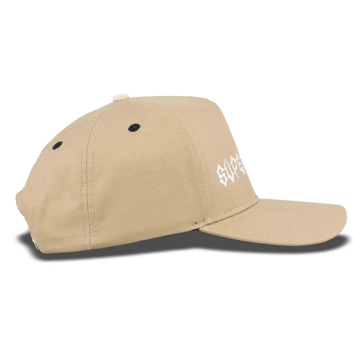 Yellowish Creative Moon Flat Embroidery Baseball Cap