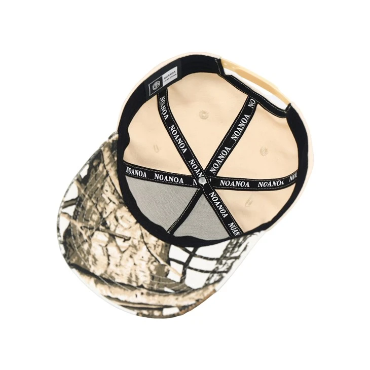 5 Panels Baseball Caps With Custom Three-dimensional Chain Embroidery